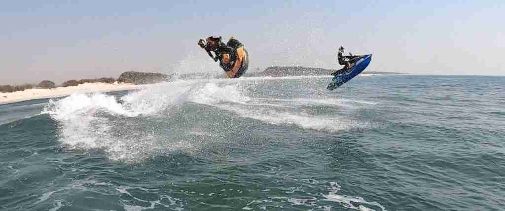 Jet Ski Jumps Waves