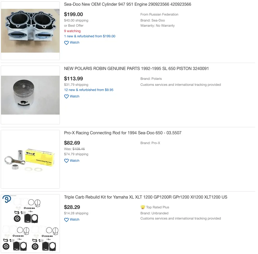 Used Parts For Pwc From Ebay