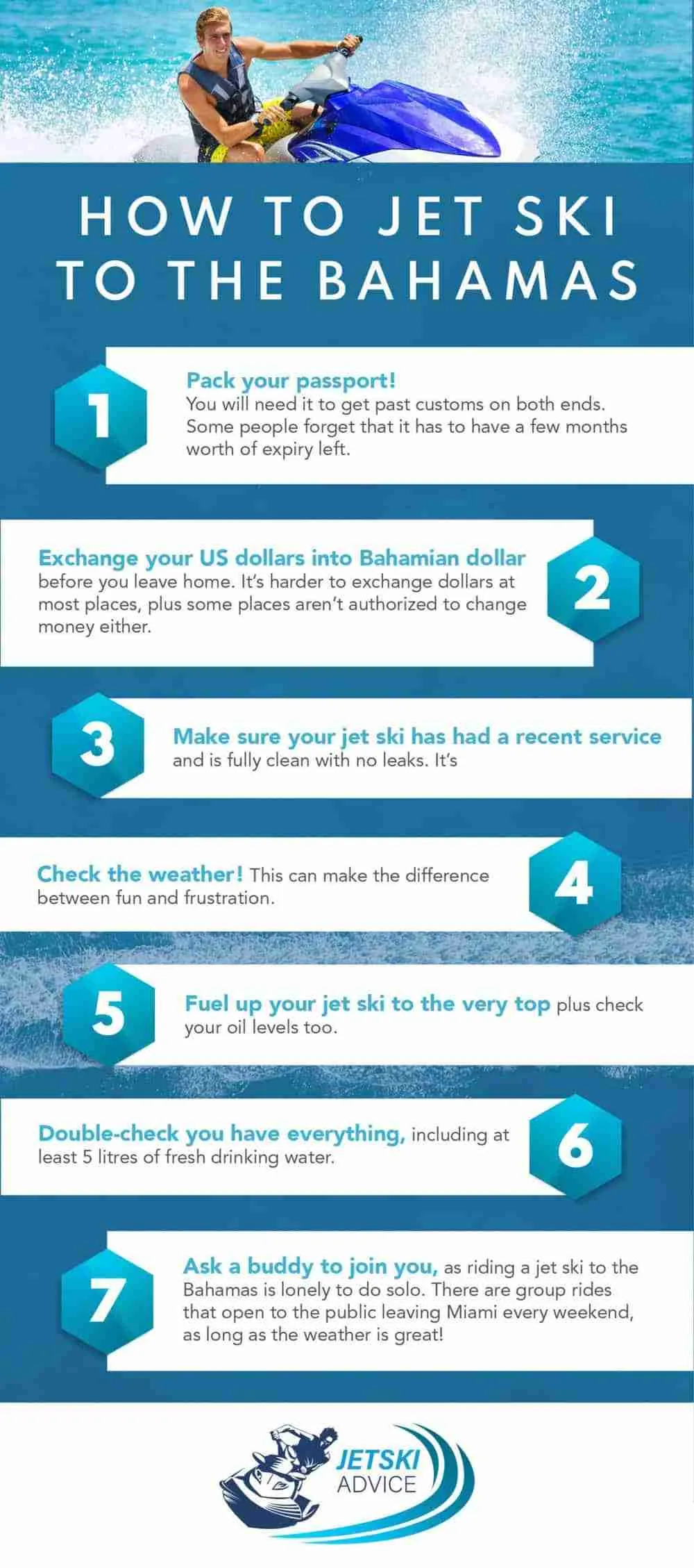 How To Jet Ski From Miami To The Bahamas Infographic