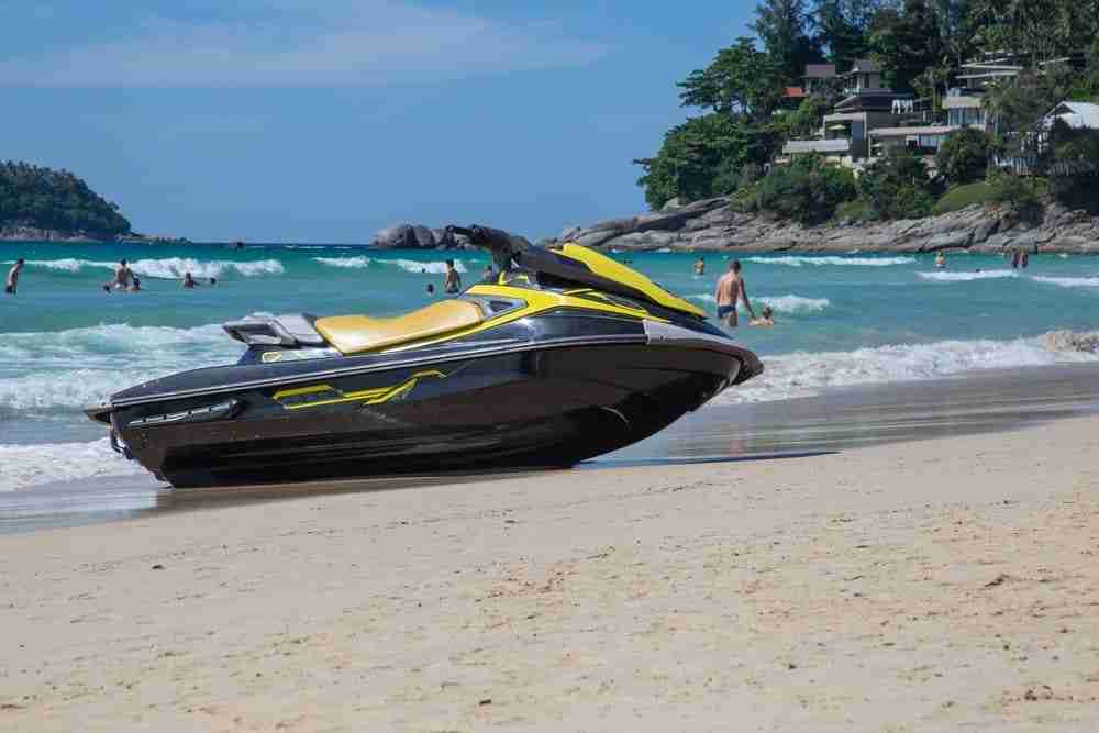 Park Jet Ski On The Beach