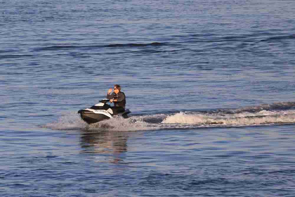 Riding On Jet Ski Near Glenelg