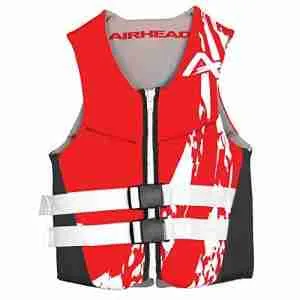 Airhead Adult Swoosh Kwik-Dry Neolite Flex Life Vest, Red, Youth