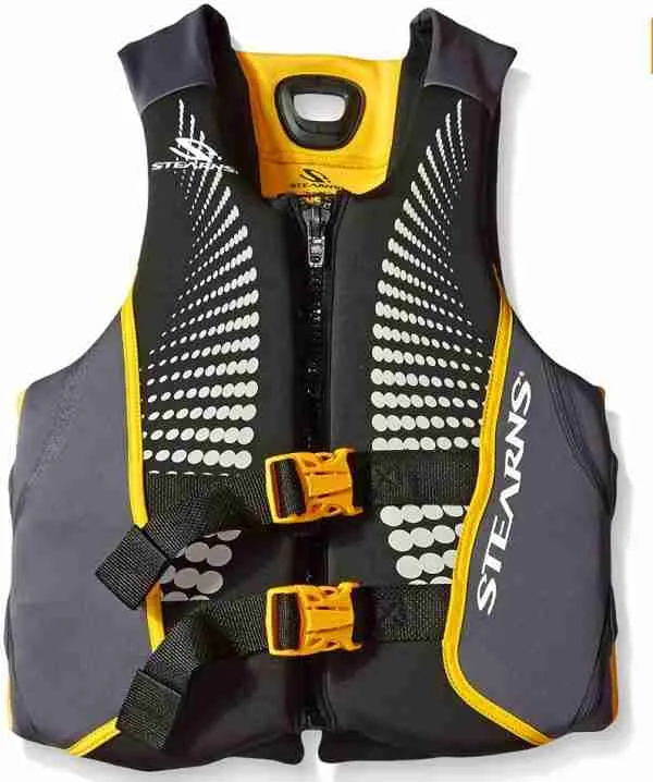 Sterns Men'S V1 Series Hydroprene Life Jacket - Front (Yellow)